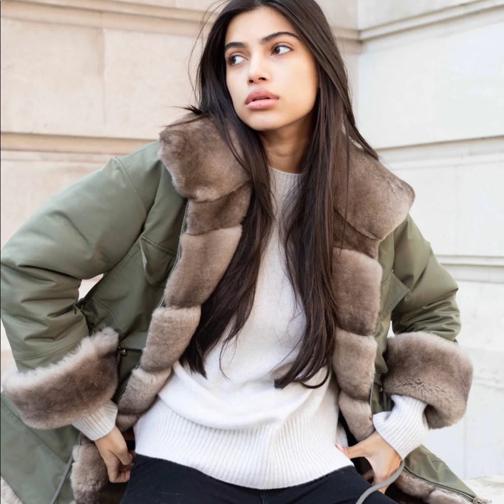 L.cuppini Elisa Parka Khaki Green from lcuppini